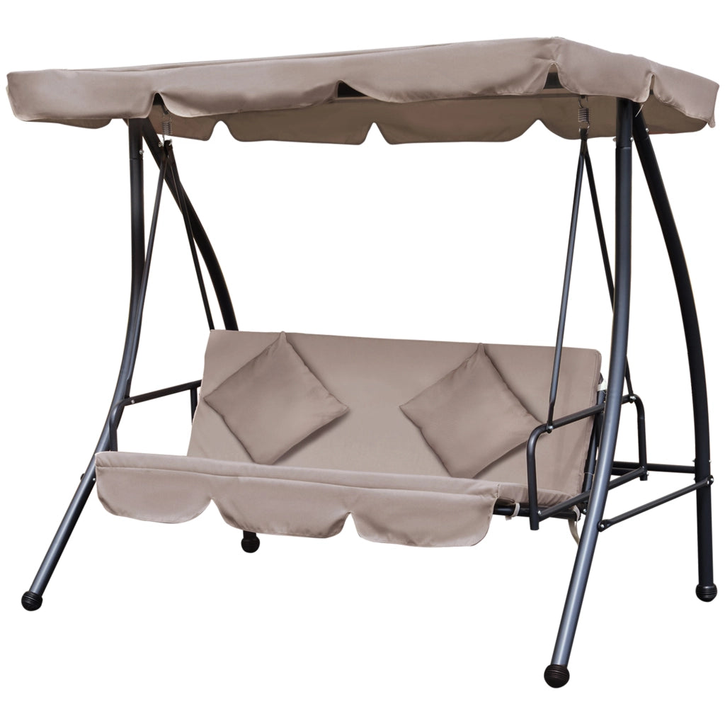 Letto a dondolo Hollywood con funzione letto ¨C zephmum ¨C Marrone 200x125x170 cm
