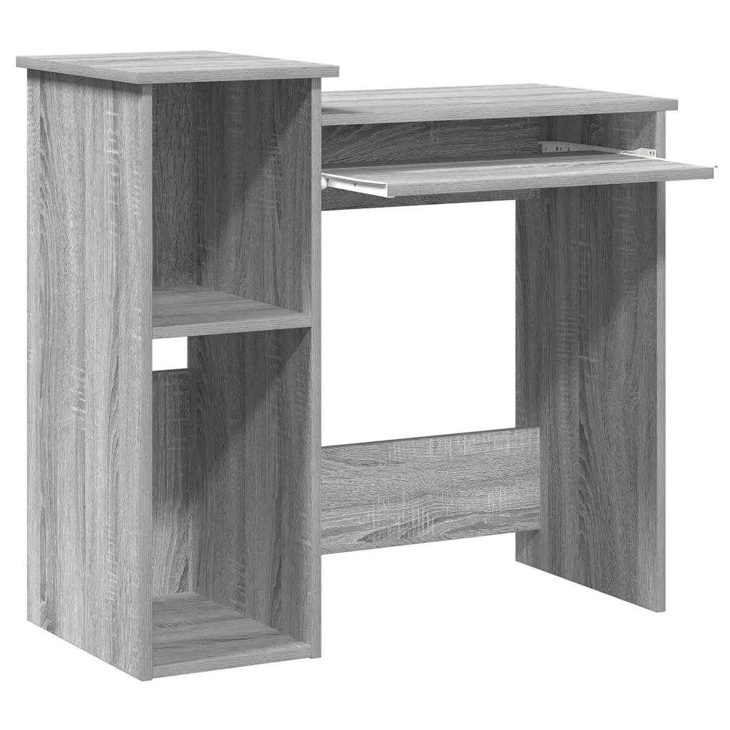 Scrivania Mensole Grigio Sonoma 84x40x78 cm Legno Multistrato 860450