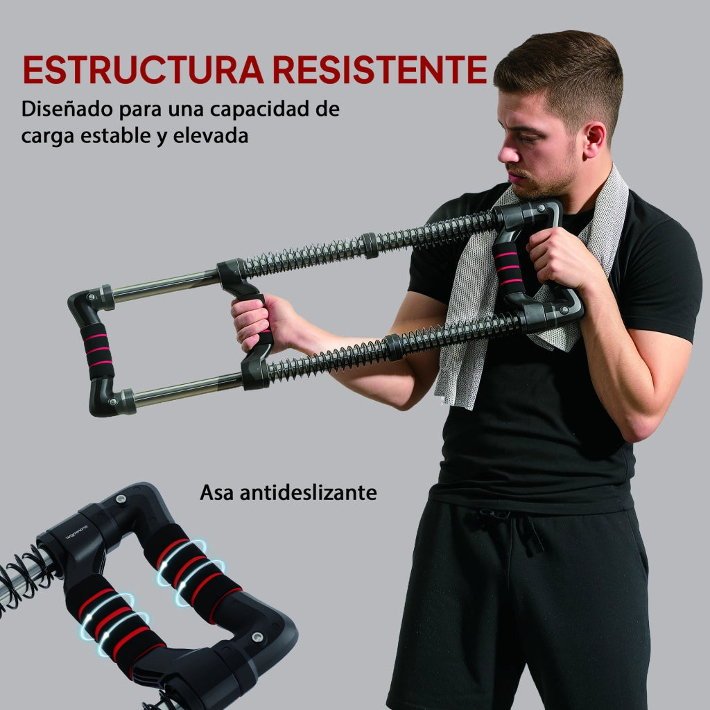 Espansore per petto con resistenza regolabile 10-50 kg ¨C zephmum ¨C Nero 80x22x5 cm