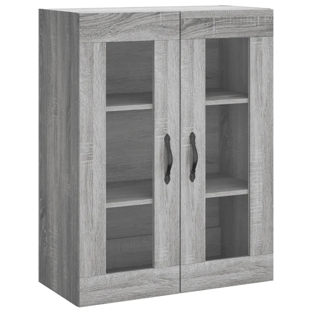 Credenza Grigio Sonoma 69,5x34x180 cm in Legno Multistrato 3198567