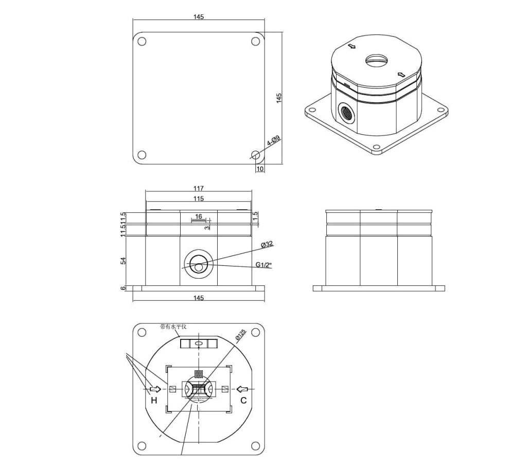 Sined Doccia c Box Sistema Fissaggio Rapido Docce Inox Cbox Per Una Sicura e Facile Installazione Delle Docce Inox Esterne Con Attacco Acqua Caldafredda