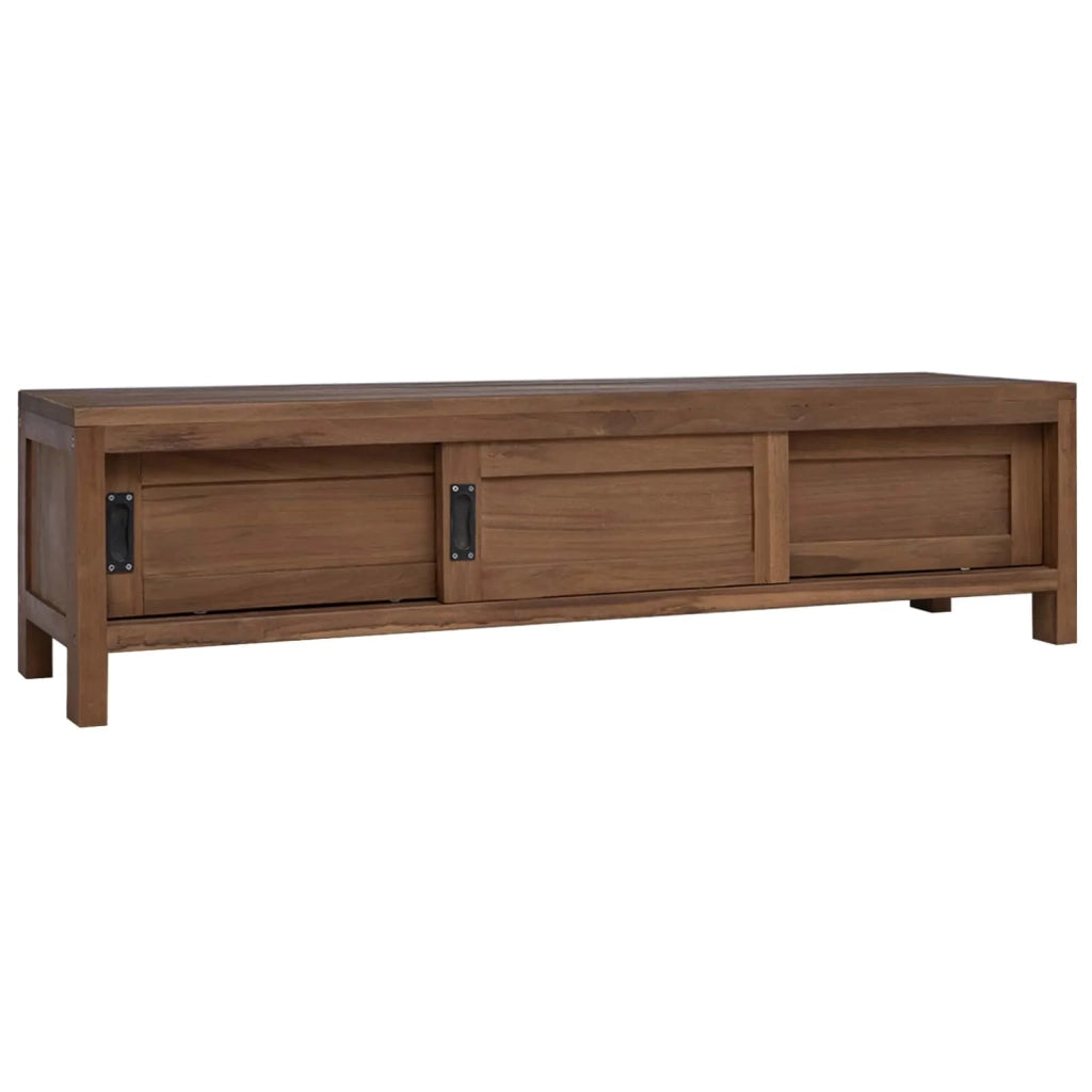 Mobile TV 110 x 30 x 30 cm Legno di teak solido Naturale 42026890