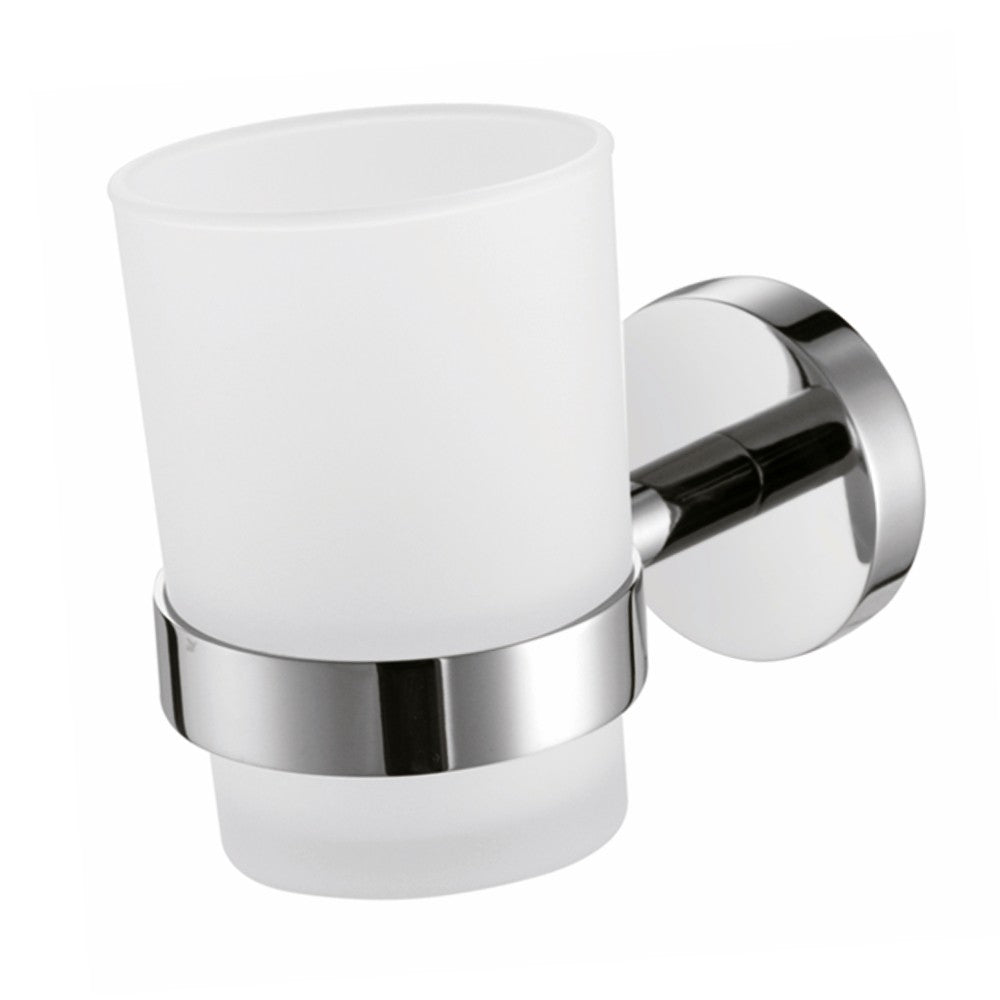 Bicchiere porta spazzolini serie shell - fissaggio ad incollo o con viti