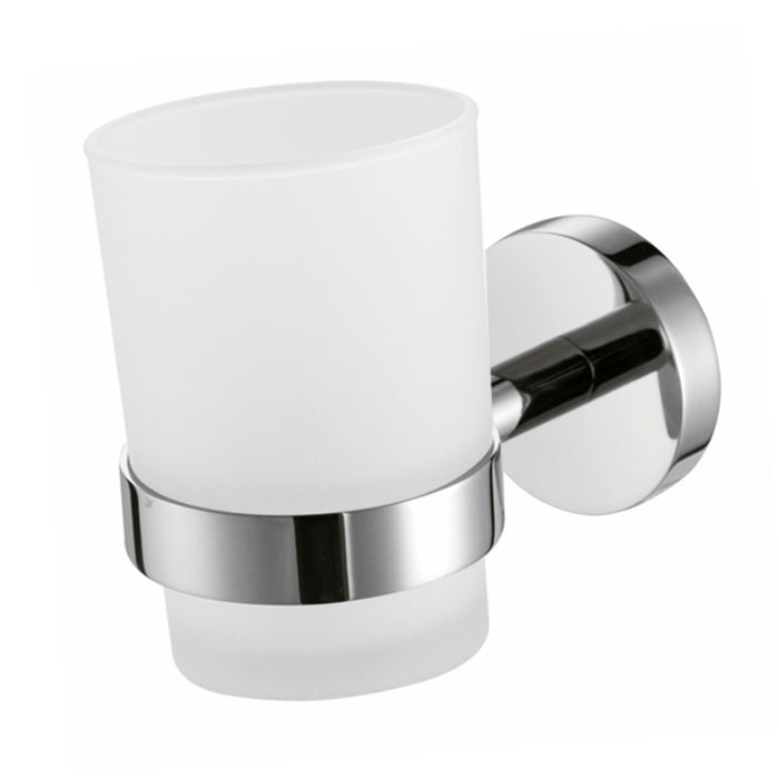 Bicchiere porta spazzolini serie shell - fissaggio ad incollo o con viti