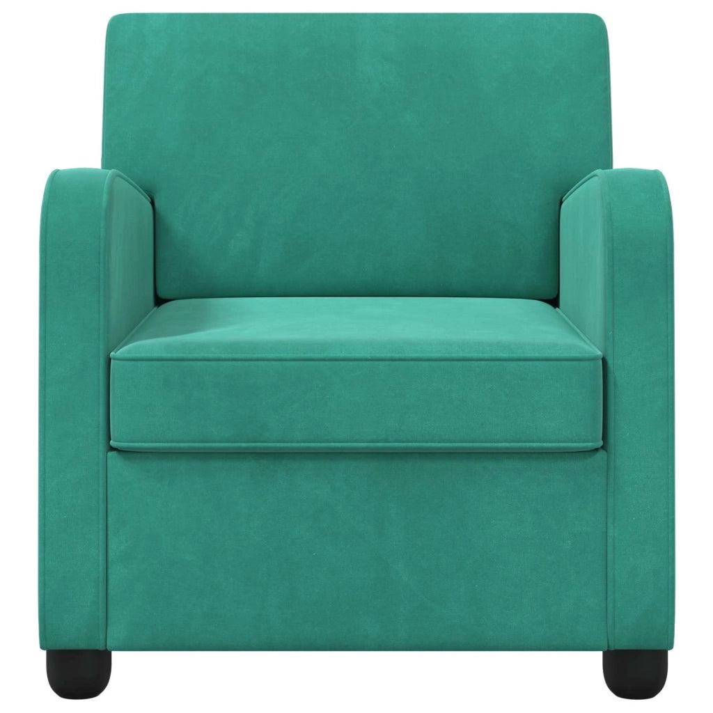 Poltrona Turchese Velluto 42043422