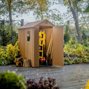 Keter darwin - casetta da giardino in resina 126x184 cm