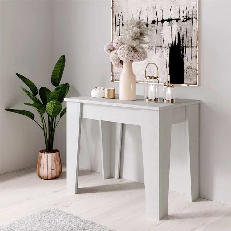 CONSOLLE A SPILLO 53/305X90XH75CM LARICE BIANCO