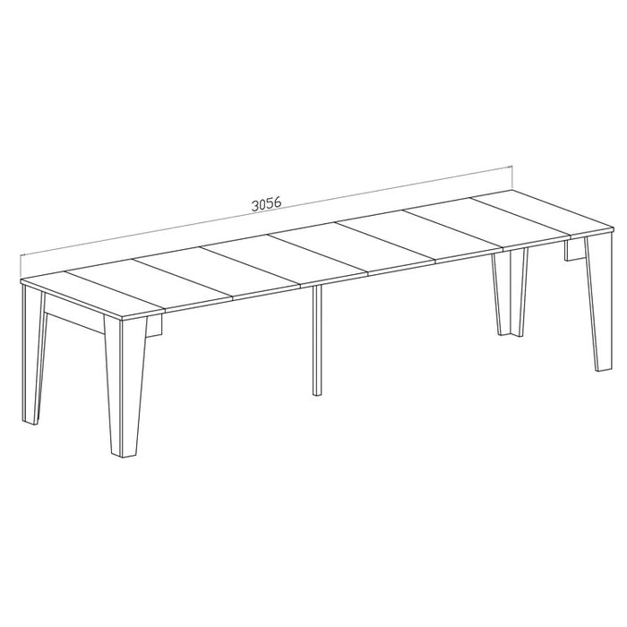 CONSOLLE A SPILLO 53/305X90XH75CM LARICE BIANCO