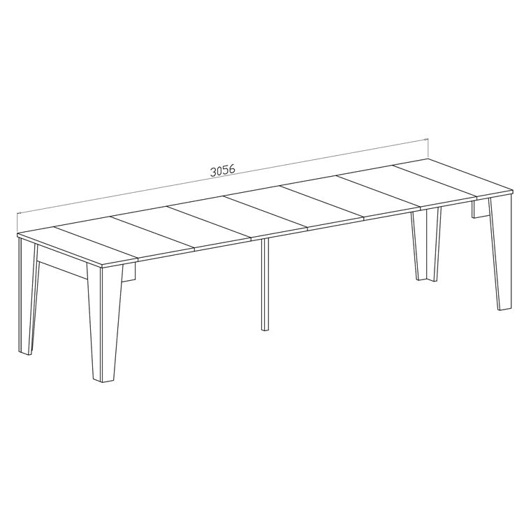 CONSOLLE A SPILLO 53/305X90XH75CM LARICE BIANCO