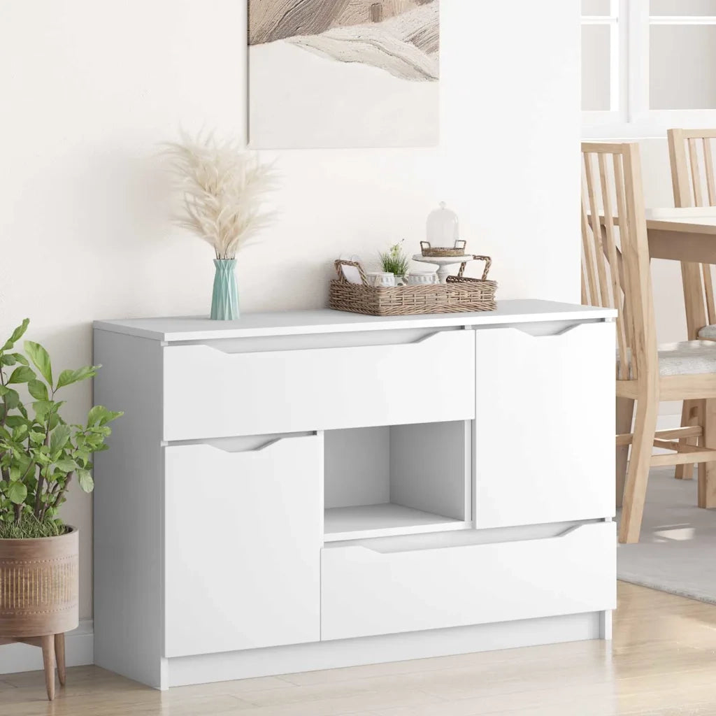 Credenza con cassetto Bianco 100 x 30 x 65,6 Legno multistrato