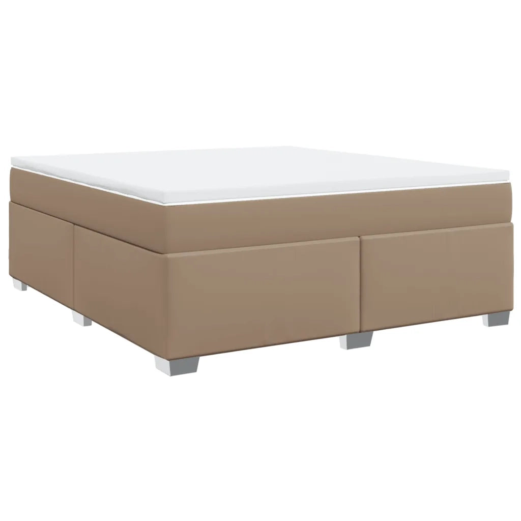 Giroletto a Molle con Materasso Cappuccino 180x200cm Similpelle 3285224