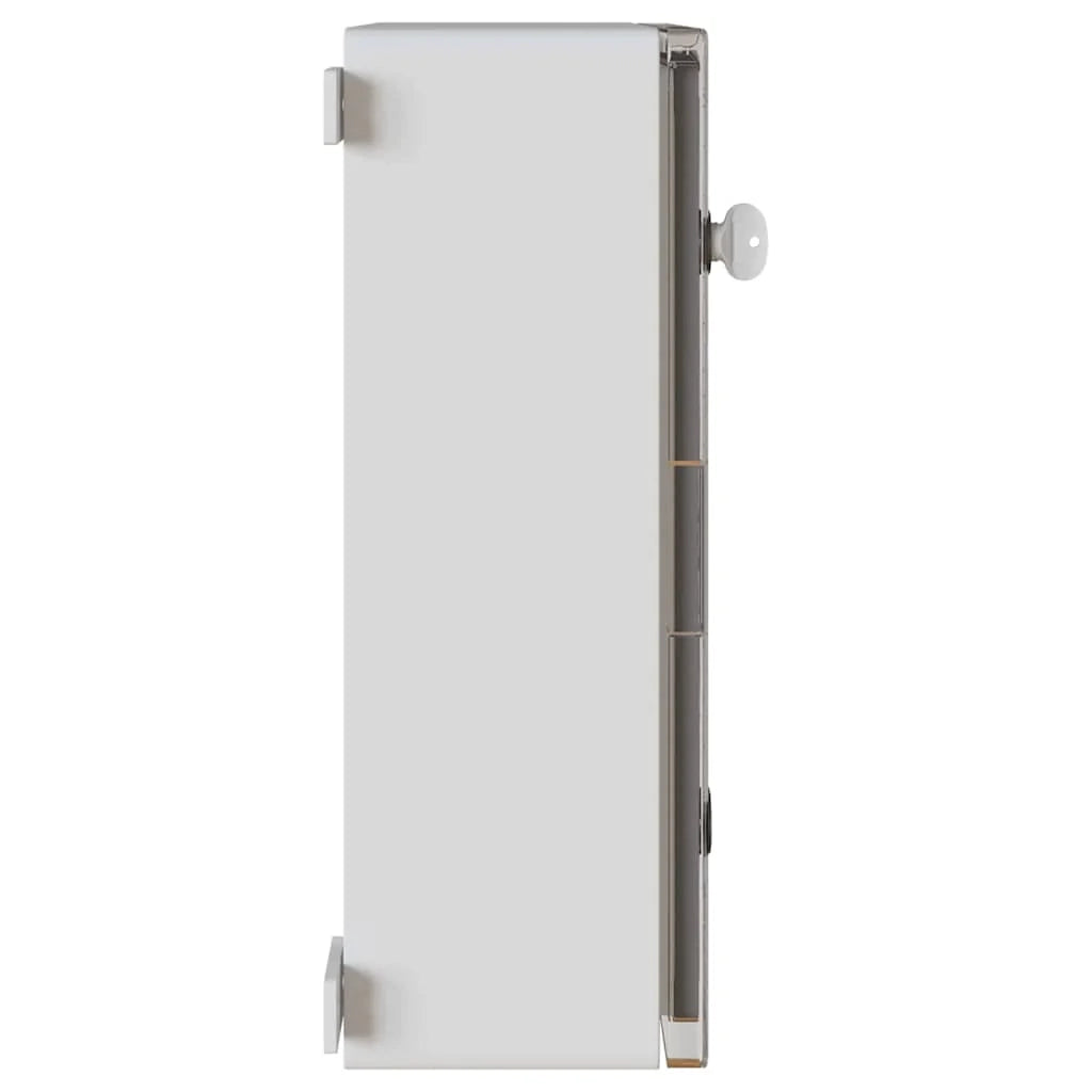 Moderno armadio di controllo multiuso per interni/esterni 40 x 24,5 x 50 cm in plastica ABS grigia 02_0058214