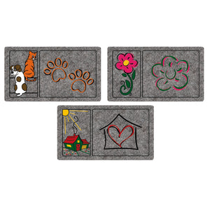 ZERBINO GRAFIC 40X70CM GRIGIO