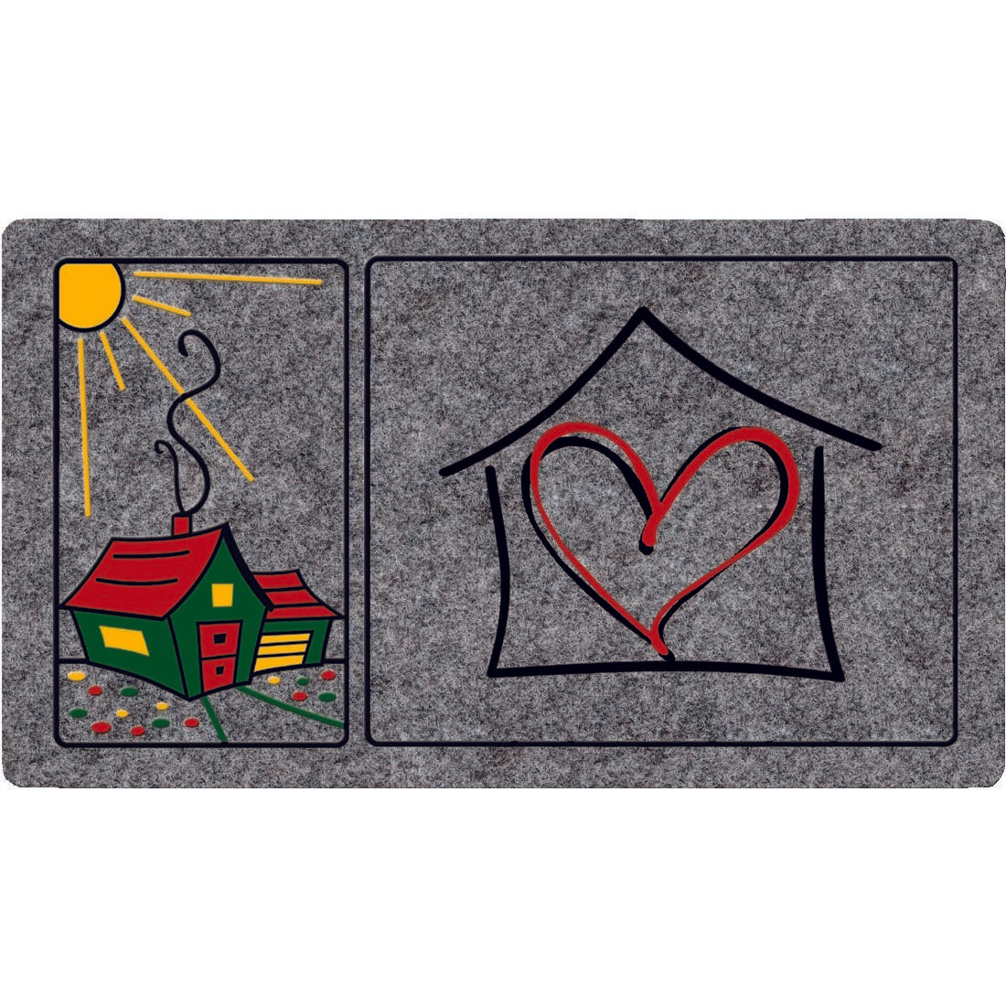 ZERBINO GRAFIC 40X70CM GRIGIO