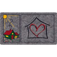 ZERBINO GRAFIC 40X70CM GRIGIO