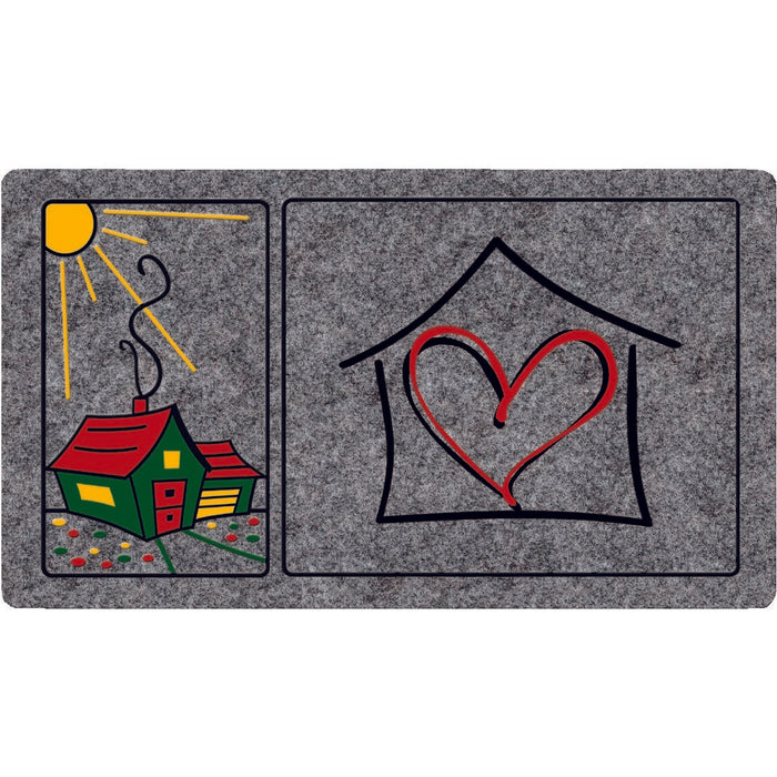 ZERBINO GRAFIC 40X70CM GRIGIO