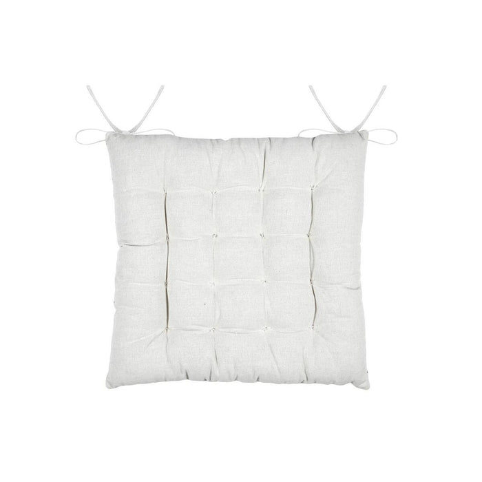 CUSCINO GALETTE CLARINE 38X38CM ECRU'.