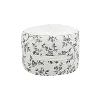 POUF CLARINE D.40XH30CM ECRU'.