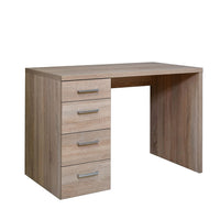 SCRIVANIA MONETA 110X60XH74CM 4 CASSETTI ROVERE