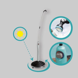 DOCCIA DA GIARDINO SOLARE "SUNNY STYLE" con base serbatoio