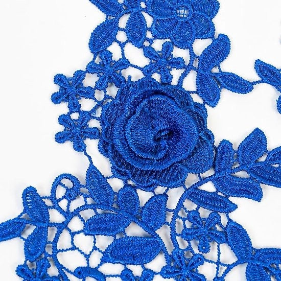 Borduretti multicolori a mano - 2 pezzi - 270 mm larghezza - Ideali per abiti/abbigliamento