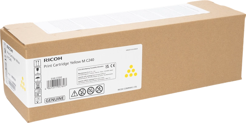 Ricoh 408454 cartuccia toner 1 pz Originale Giallo