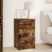 Armadio da Notte Rovere fumo 38 x 38 x 66 cm Legno multistrato