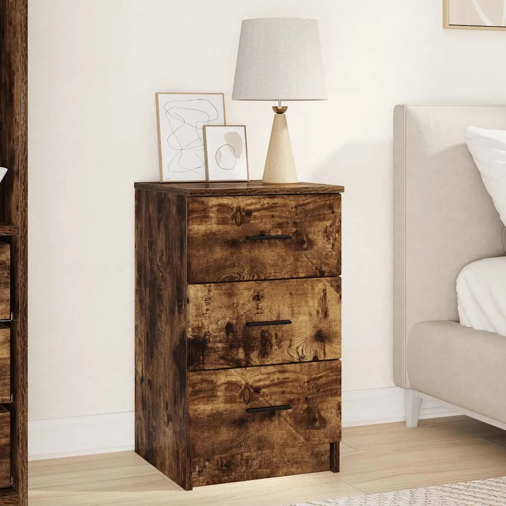 Armadio da Notte Rovere fumo 38 x 38 x 66 cm Legno multistrato