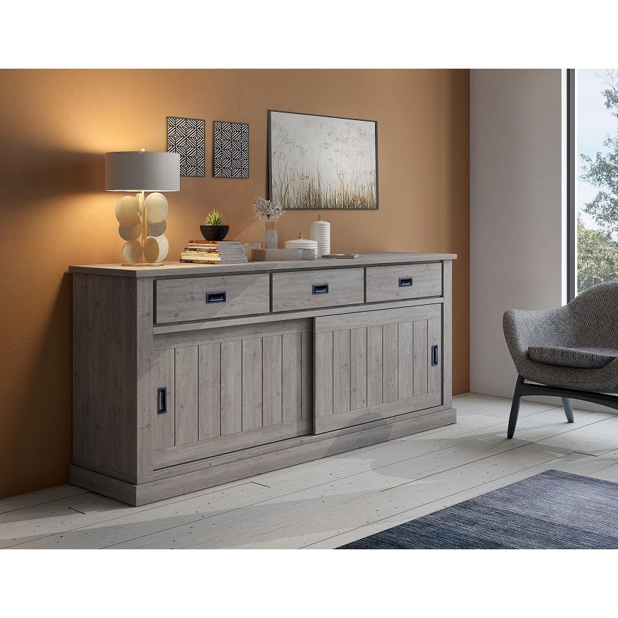 MADIA ANTHONY 220X50XH95CM ROVERE GRIGIO