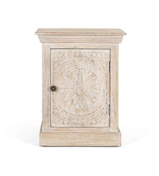 Tavolino in legno di mango con finitura sabbia