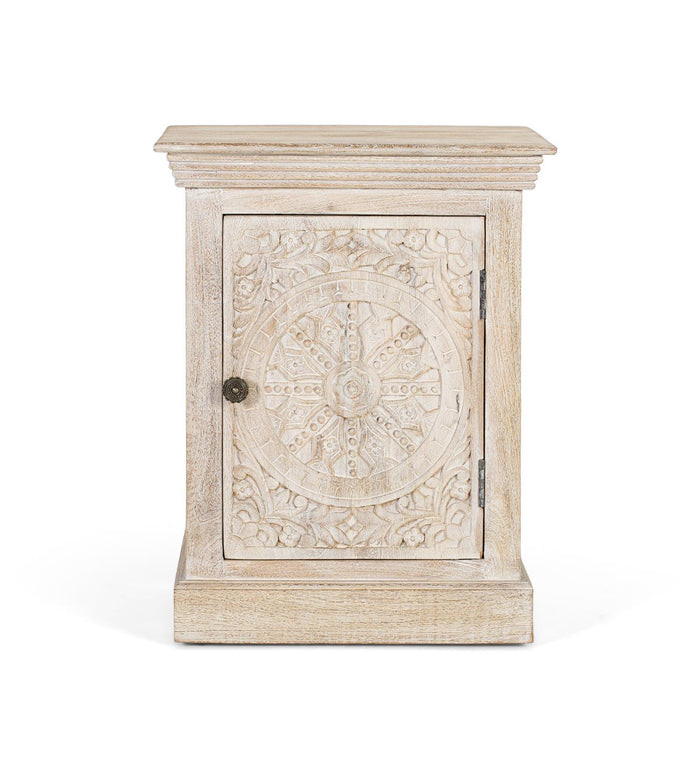 Tavolino in legno di mango con finitura sabbia