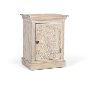 Tavolino in legno di mango con finitura sabbia