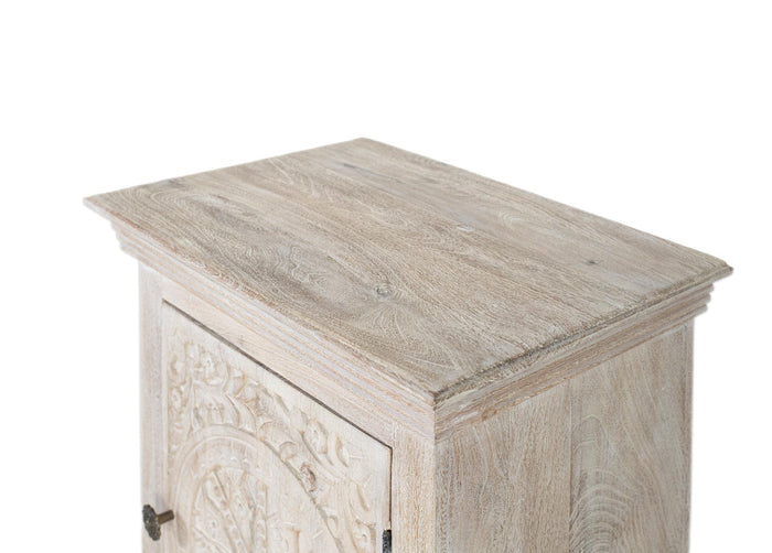 Tavolino in legno di mango con finitura sabbia