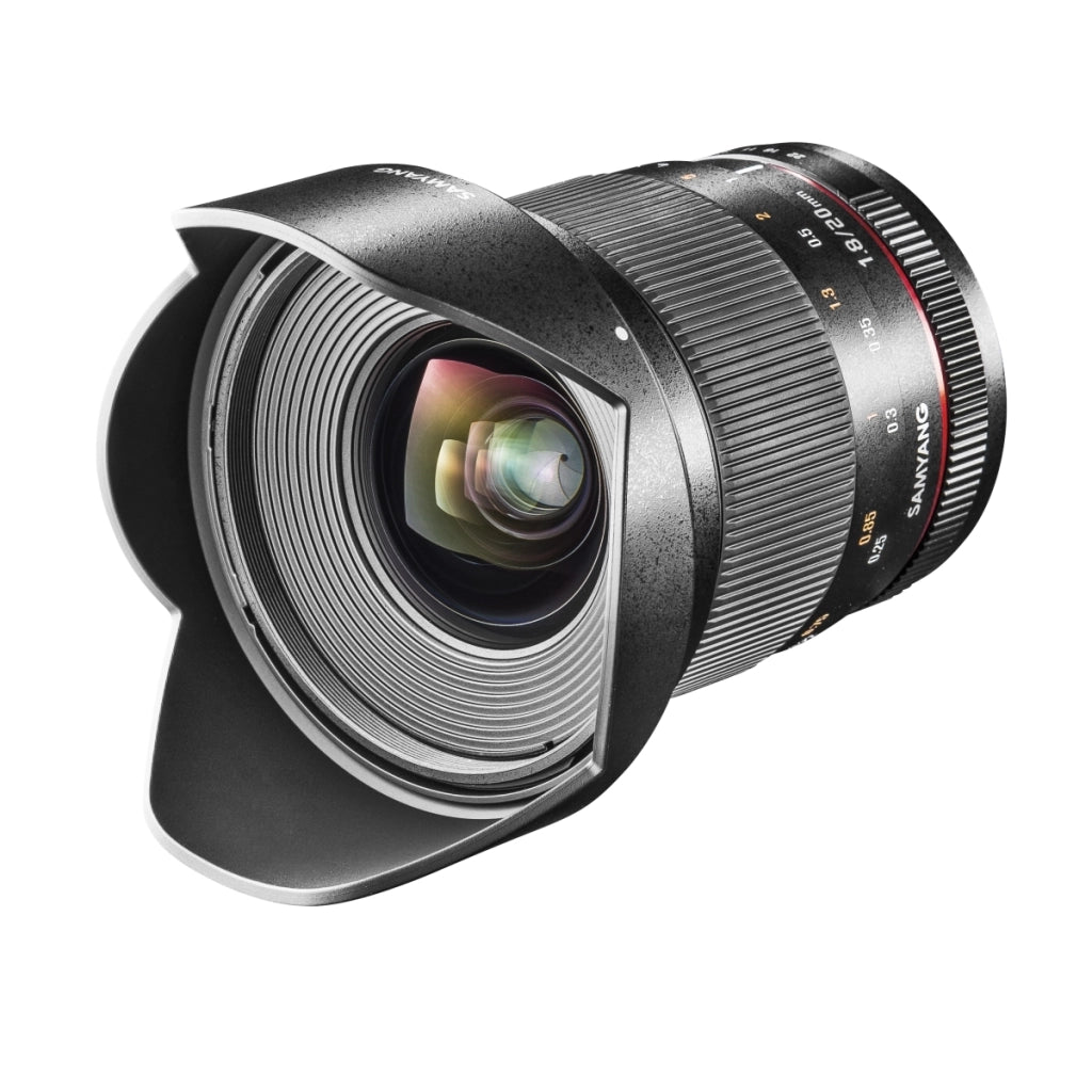 20/1,8 Lens DSLR Sony E obiettivo fotografico con messa a fuoco manuale, obiettivo grandangolare nero