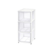 CASSETTIERA 'COVER LINE' colore trasparente/bianco  - TONTARELLI