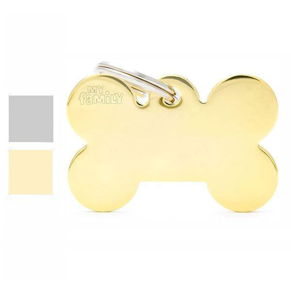 My Family Medaglietta Osso 30x19cm Ottone Lucido
