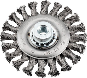 kwb 719730 Ruota a raggi di filo di acciaio Spazzola a disco 11,5 cm