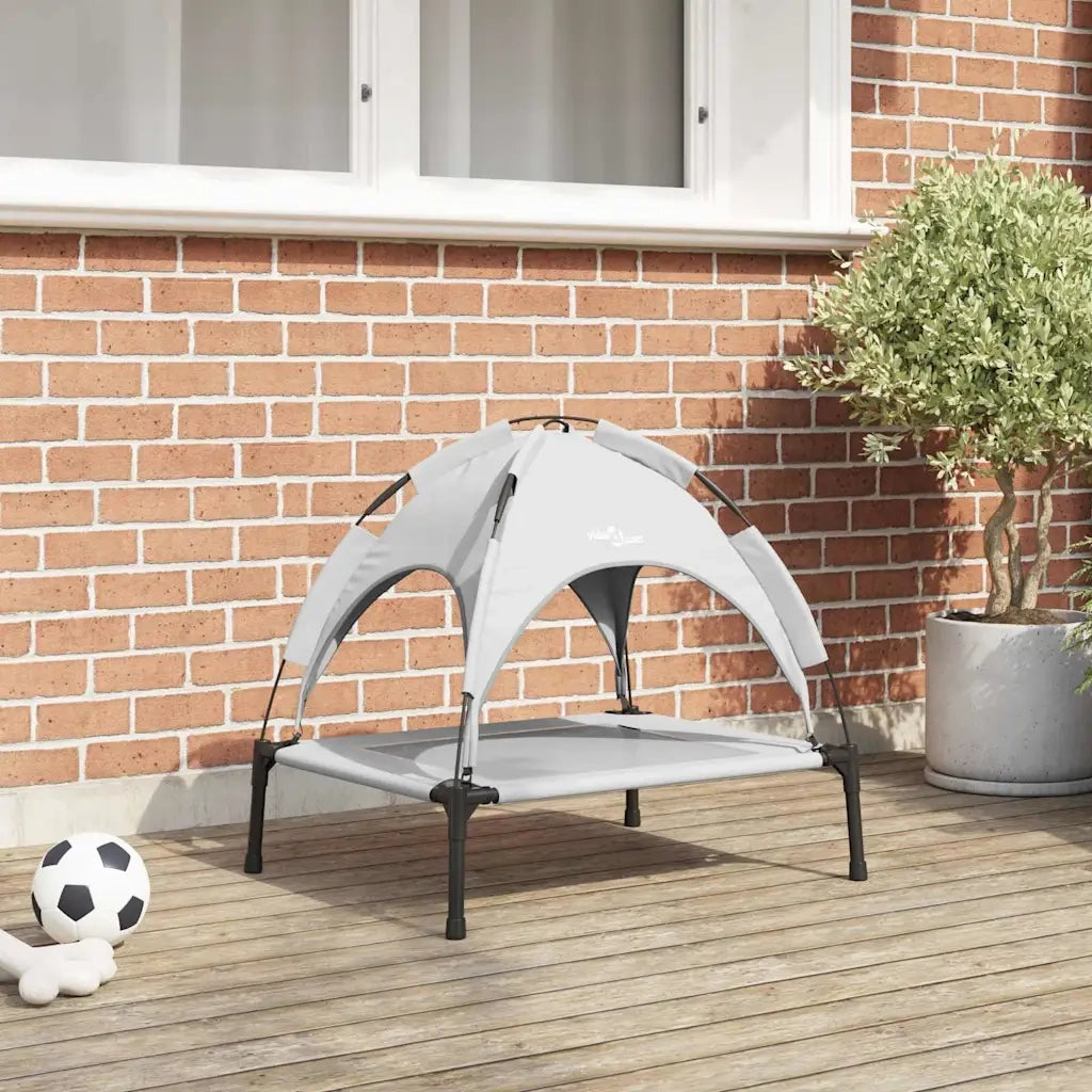 Letto per Cani Grigio Argento 63 x 49,5 x 60 cm Acciaio CFW1741136