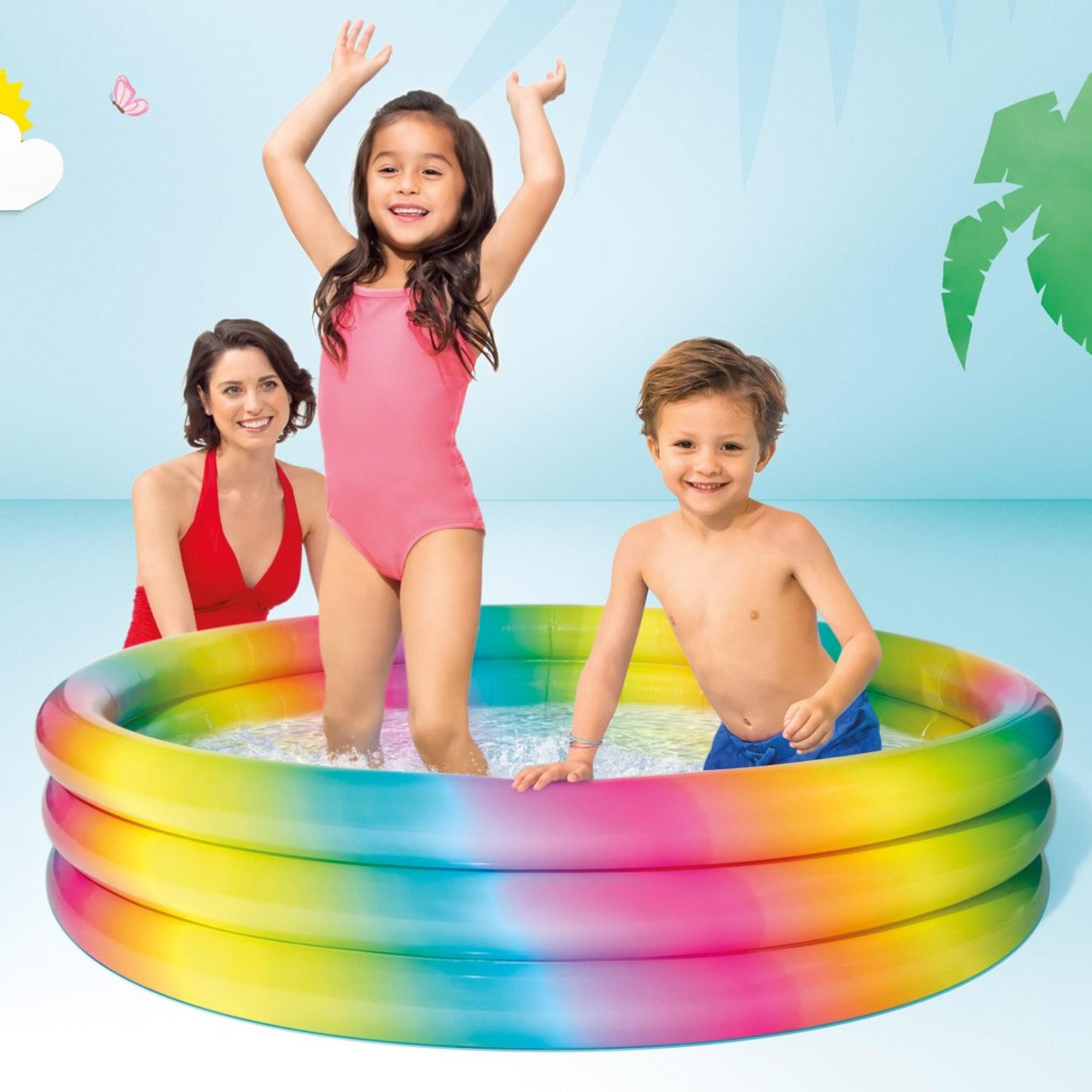 Intex Piscina Geometria Multicolore 147x33 cm