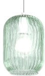 LUMETTO CROMO 1 LUCE VETRO VERDE 1181CR-P-VE