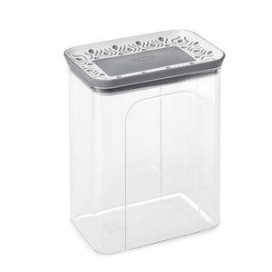 Stefanplast Barattolo Tosca con Chiusura Ermetica Rettangolare 1.2 Litri Grigio