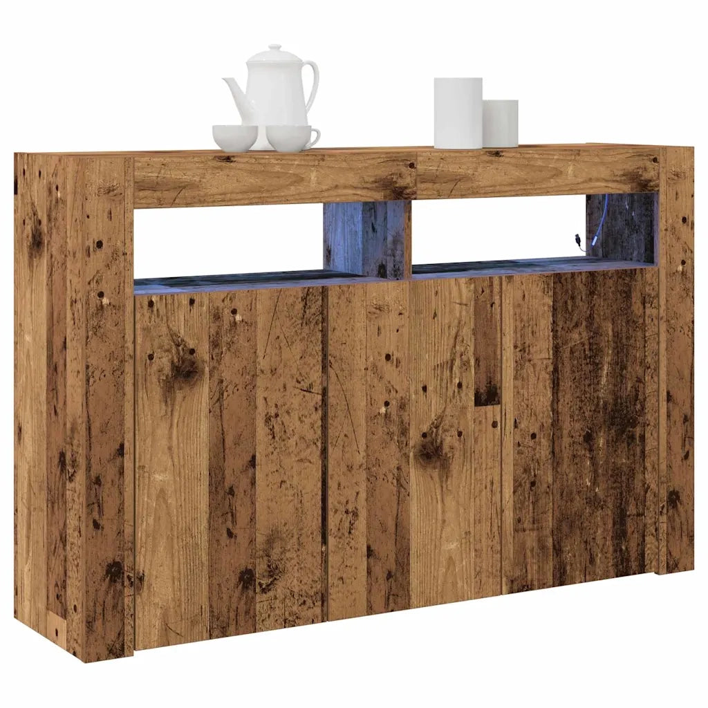 Credenza-Buffet-Armadio da cucina Legno vecchio 116 x 30 x 75 cm Legno multistrato