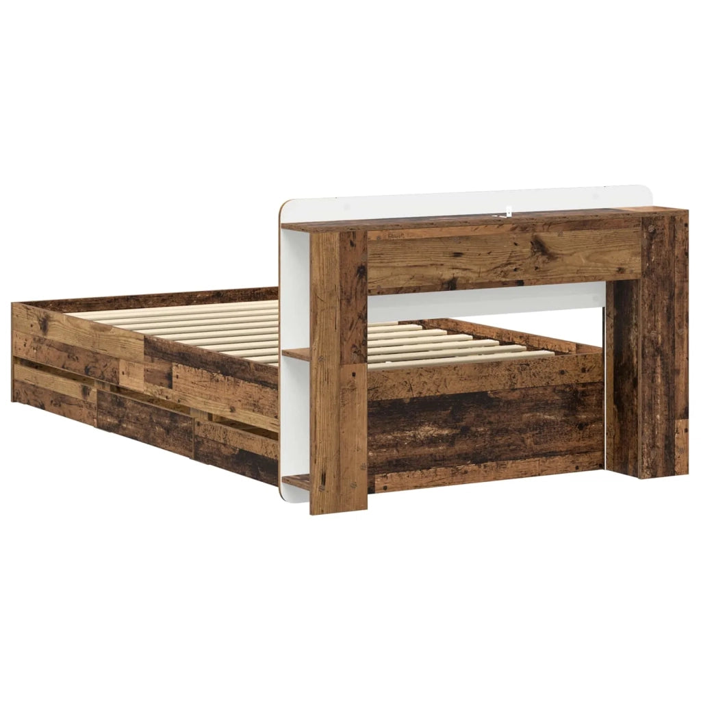 Telaio del letto con storage Legno antico 80 x 200 cm 3433915