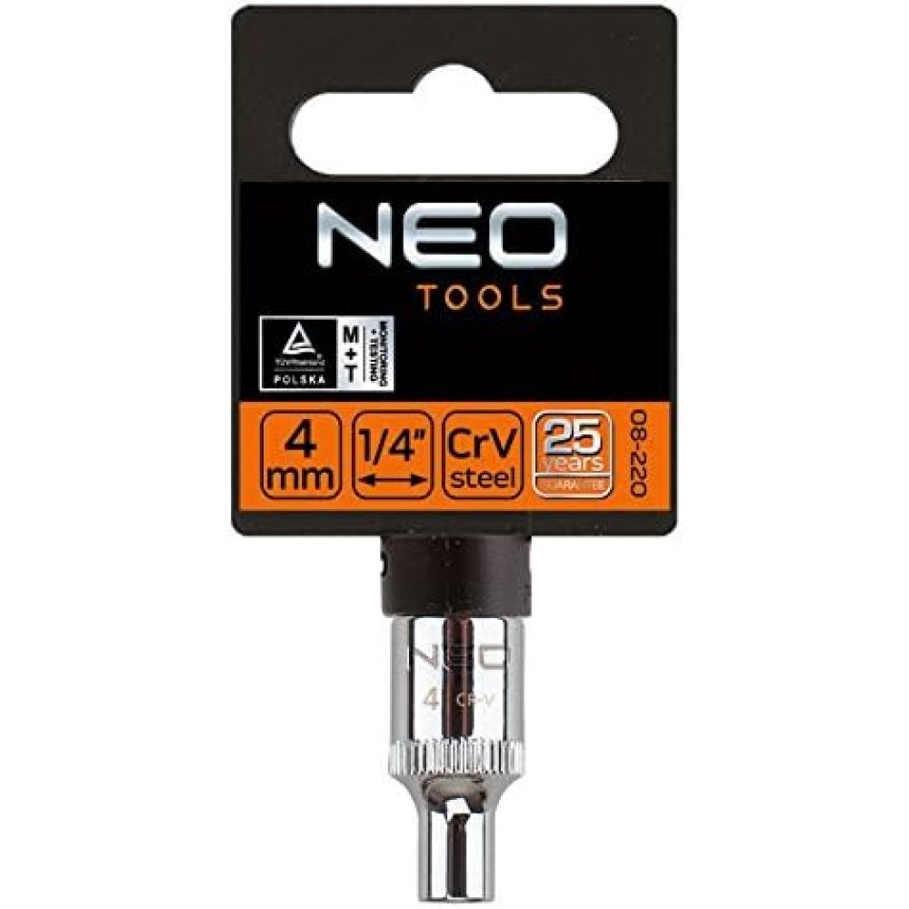 Topex 08-226 chiave a bussola a a 6 punti, superlock, 1/4, 8 mm