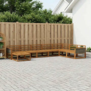 Set di divani da esterno 8 pcs Naturale
