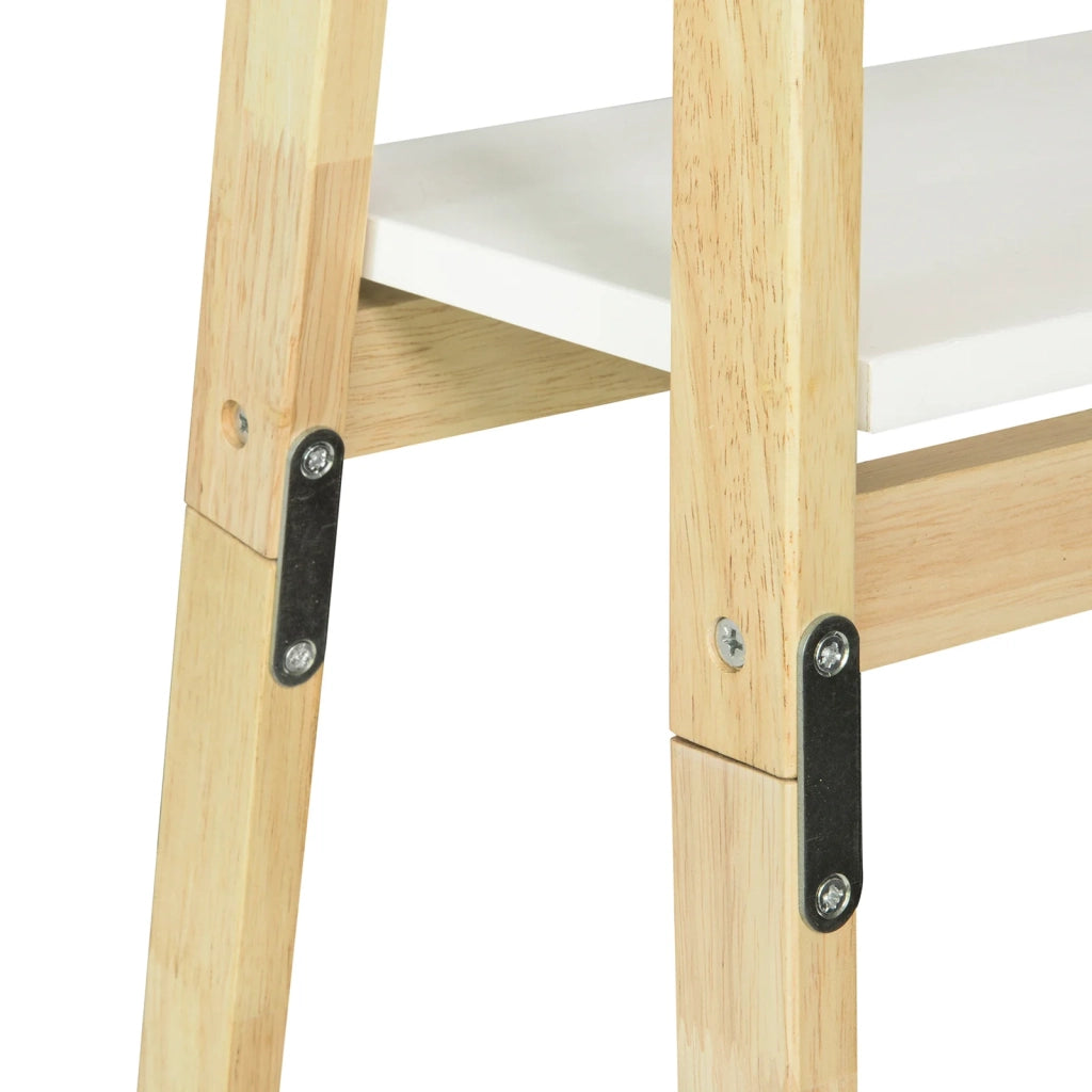 SoBuy Scaffale a scala,Libreria,Scaffale componibile,in legno di Hevea,pieghevole, FRG162-N,IT
