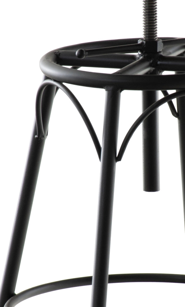 Sgabello industriale Beam nero