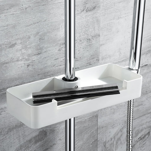 Mensola per aste doccia con tergivetro e supporto doccetta - serie concept