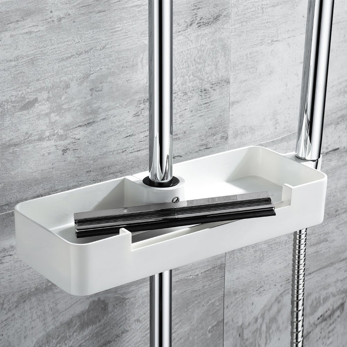 Mensola per aste doccia con tergivetro e supporto doccetta - serie concept