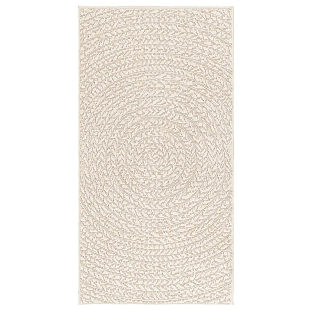 Tappeto ZIZUR Crema 60x110 cm Aspetto Iuta Interni ed Esterni